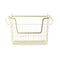 Matte golden basket for storing socks and underwear